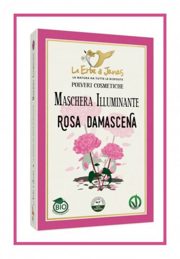 Озаряваща маска за лице с роза дамасцена - Le Erbe di Janas, 100g