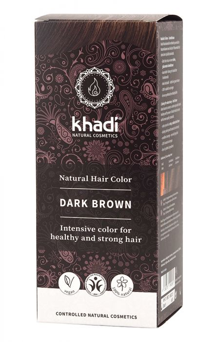Khadi Билкова боя за коса – тъмно кафява