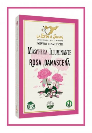Озаряваща маска за лице с роза дамасцена - Le Erbe di Janas, 100g