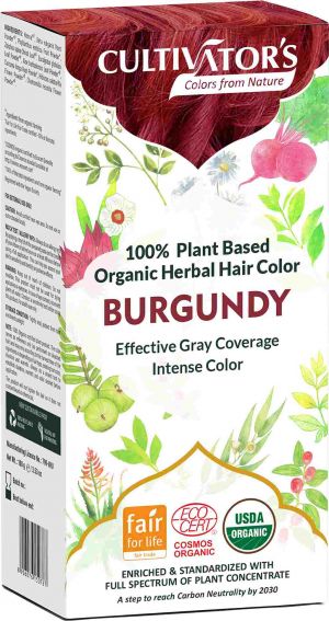 Organic Hair Color- Burgundy - Cultivator's