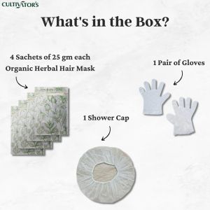 Organic Herbal Hair Mask Powder - Purifying, 100g